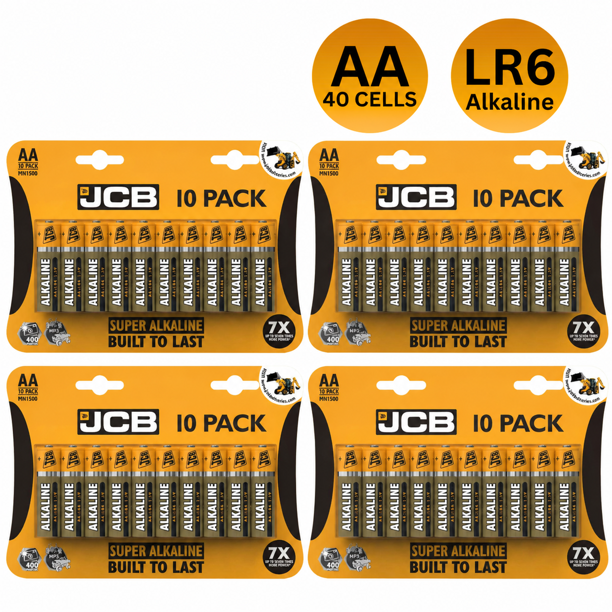 JCB AA 1.5V Super Alkaline LR6 Battery