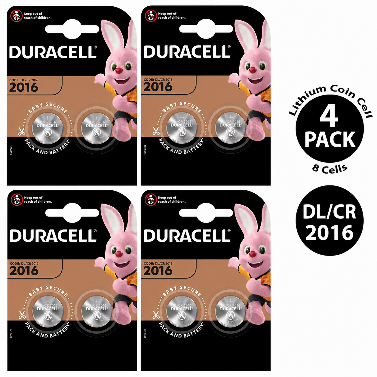 Duracell CR2016 3V Lithium Coin Cell Battery