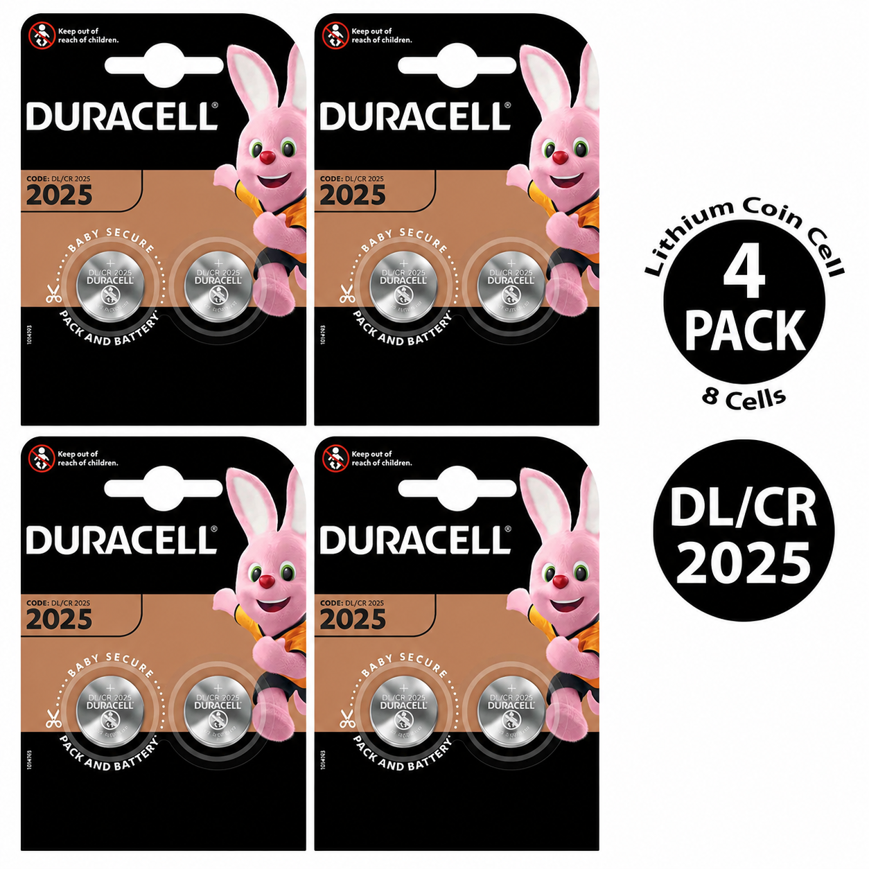 Duracell CR2025 3V Lithium Coin Cell Battery