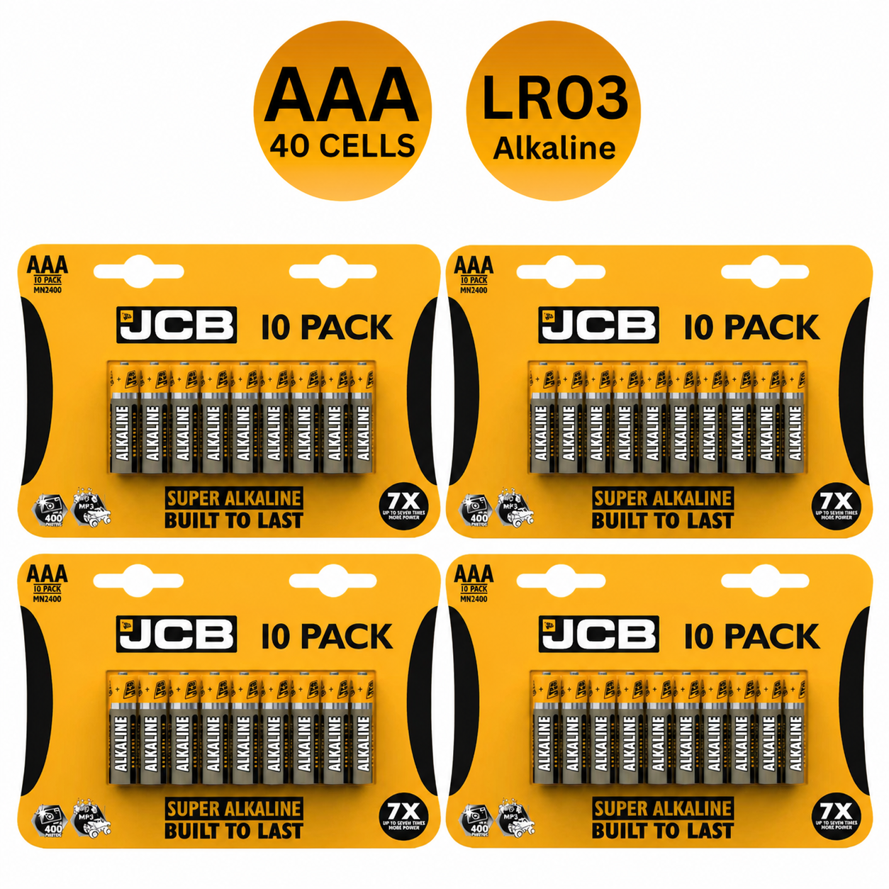 JCB AAA 1.5V Super Alkaline LR03 Battery