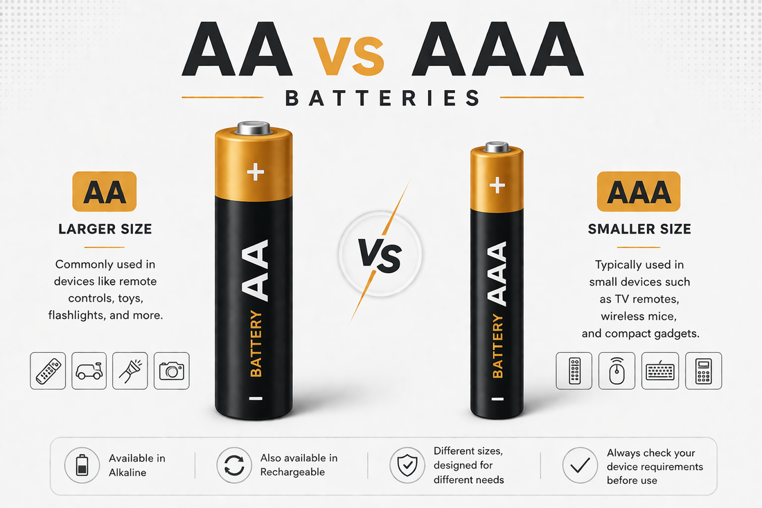 AA vs AAA Batteries: What’s the Difference?
