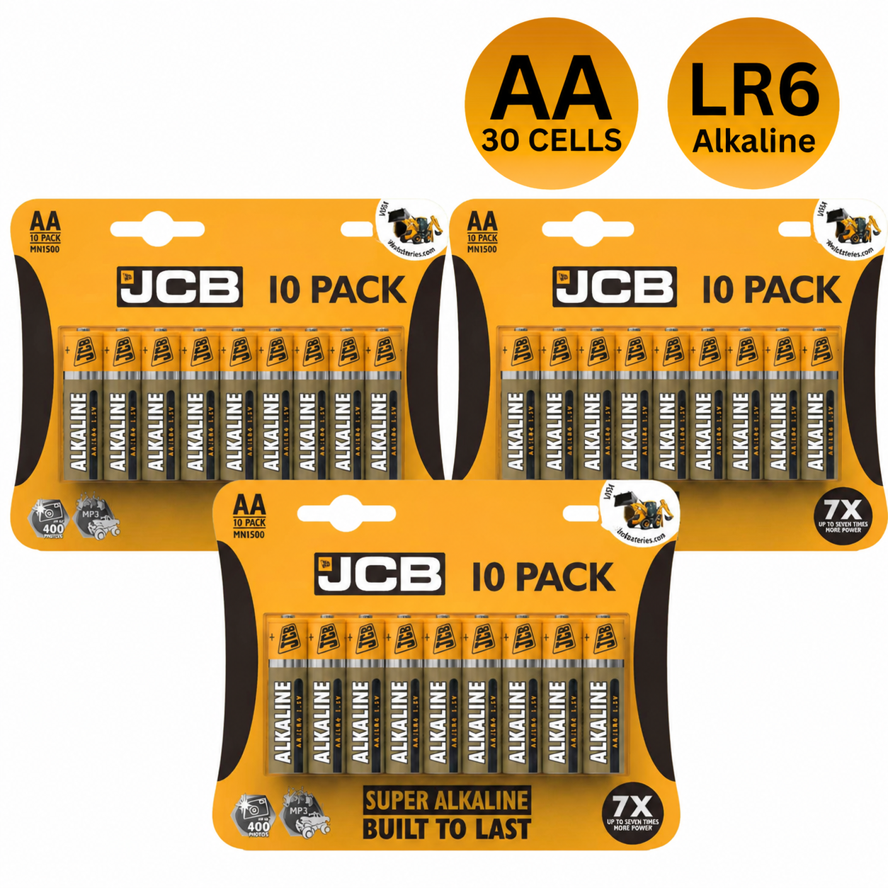 JCB AA 1.5V Super Alkaline LR6 Battery
