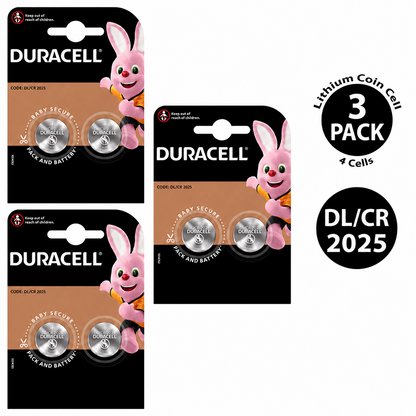 Duracell CR2025 3V Lithium Coin Cell Battery