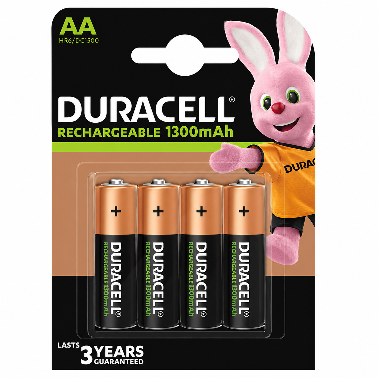 Duracell AA 1300mAh Rechargeable Battery HR6 NiMH 1.2V