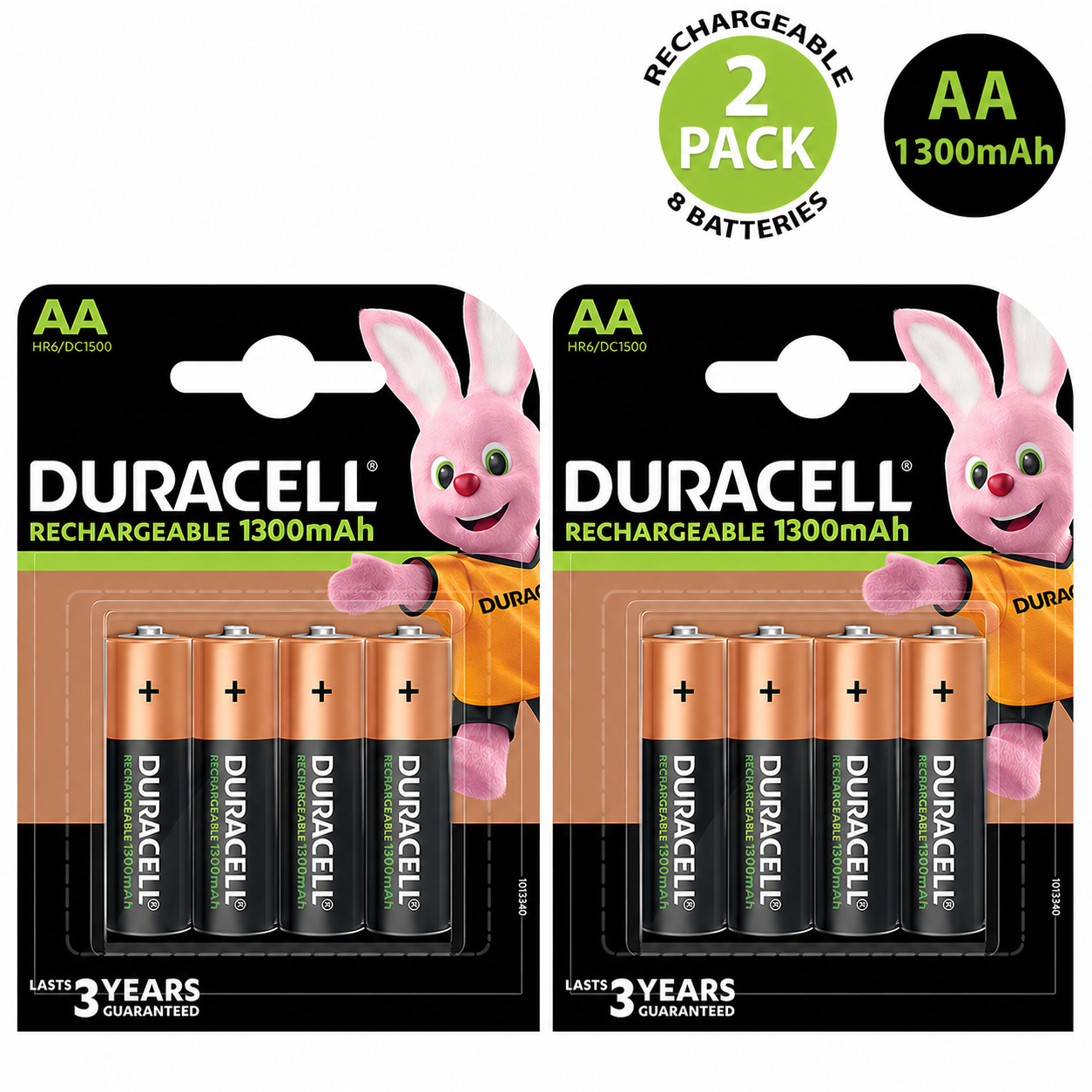 Duracell AA 1300mAh Rechargeable Battery HR6 NiMH 1.2V