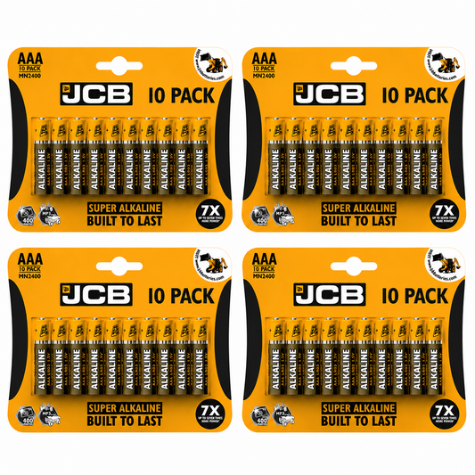 JCB AAA Super Alkaline Battery – Pack of 40