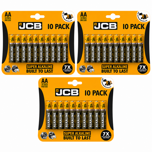 JCB AA Super Alkaline Battery – Pack of 30