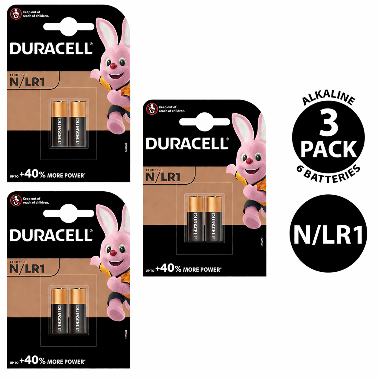 Duracell LR1 MN9100 1.5V Alkaline N-Size Battery