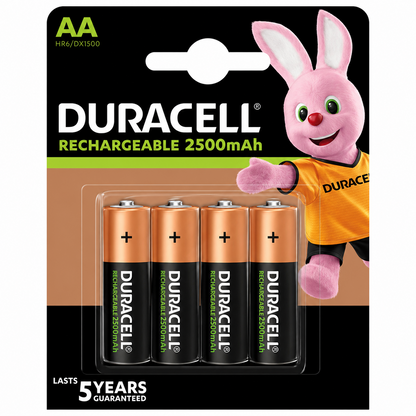 Duracell AA 2500mAh Rechargeable Battery HR6 NiMH 1.2V