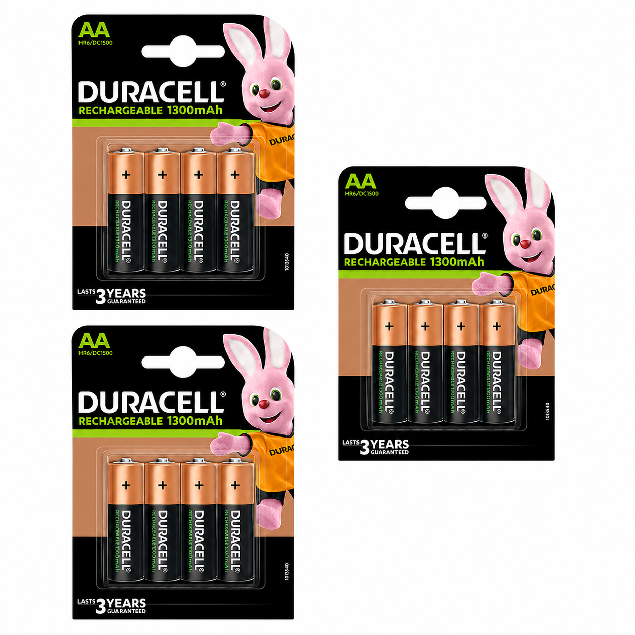 Duracell AA 1300mAh Rechargeable Battery HR6 NiMH 1.2V – Pack of 12