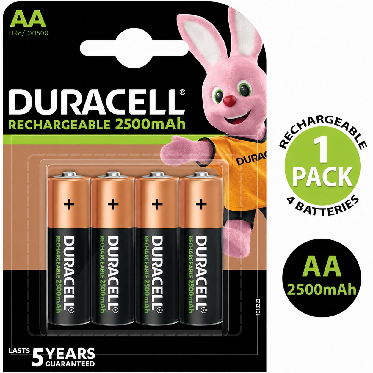 Duracell AA 2500mAh Rechargeable Battery HR6 NiMH 1.2V