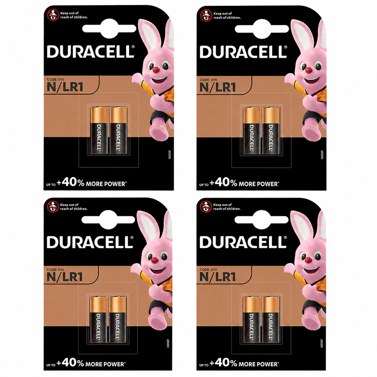 Duracell LR1 MN9100 1.5V Alkaline N-Size Battery – Pack of 8