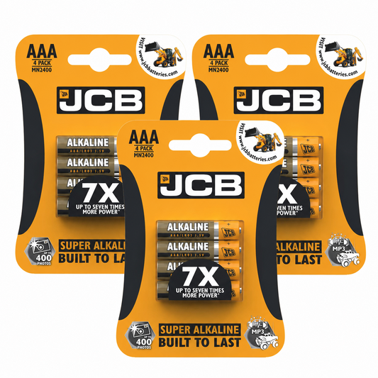 JCB AAA 1.5V Super Alkaline LR03 Battery – Pack of 12