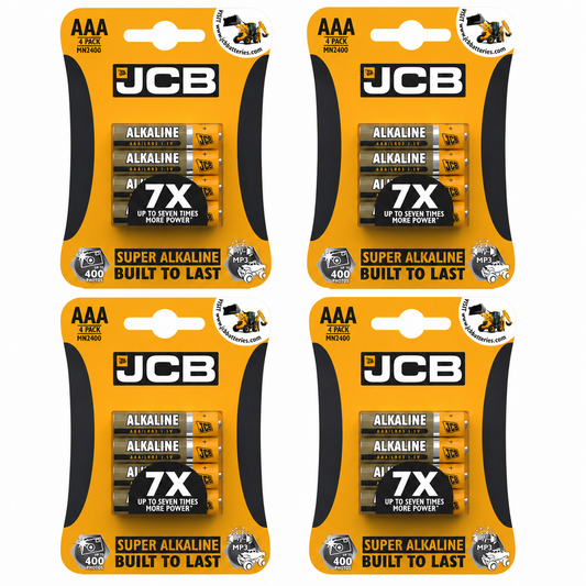 JCB AAA 1.5V Super Alkaline LR03 Battery – Pack of 16