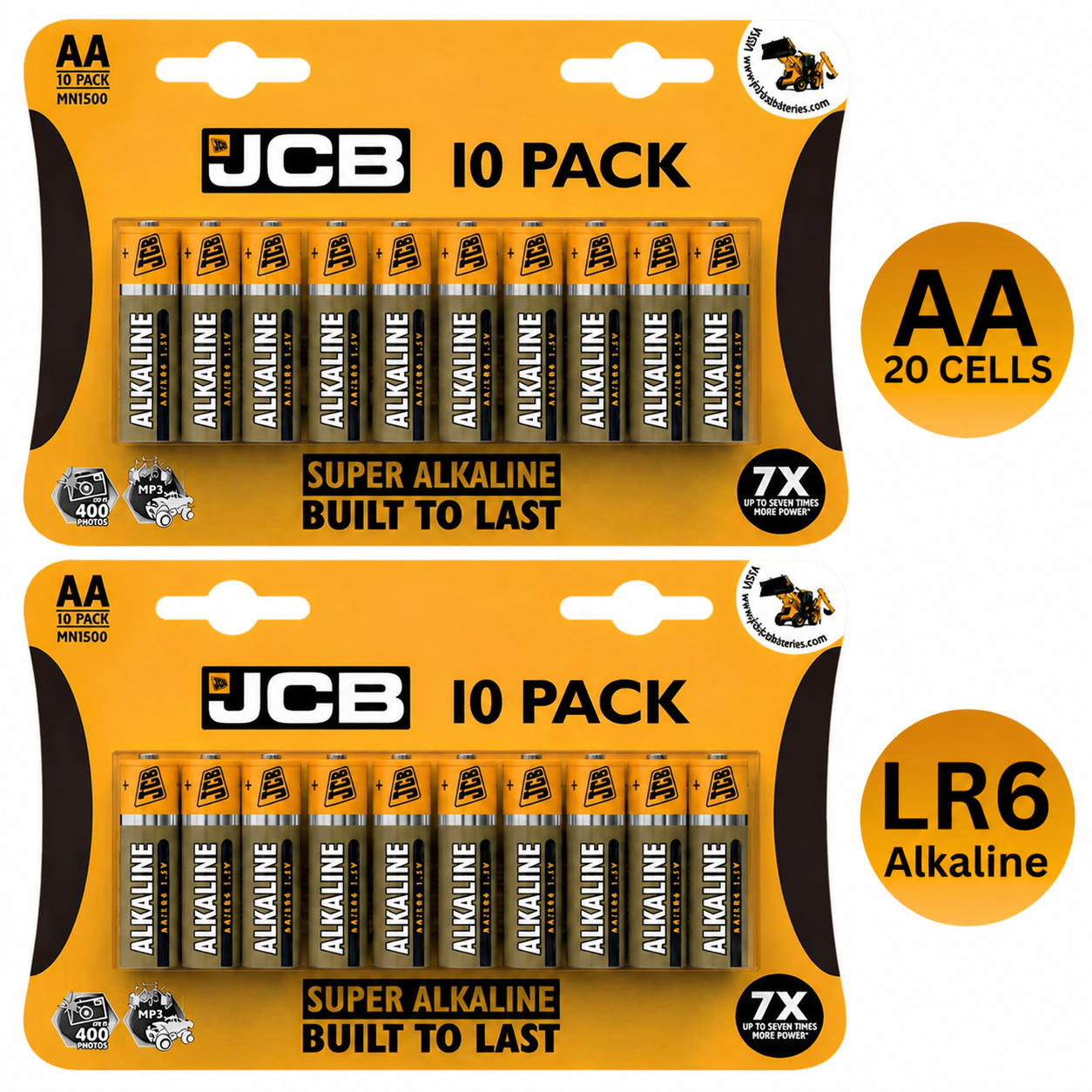 JCB AA 1.5V Super Alkaline LR6 Battery