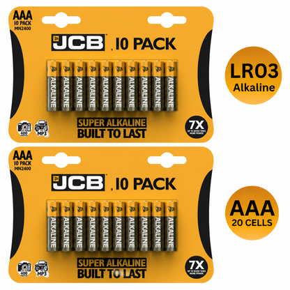 JCB AAA 1.5V Super Alkaline LR03 Battery