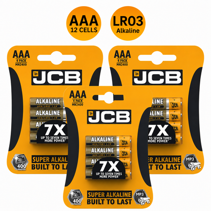 JCB AAA 1.5V Super Alkaline LR03 Battery – Pack of 4