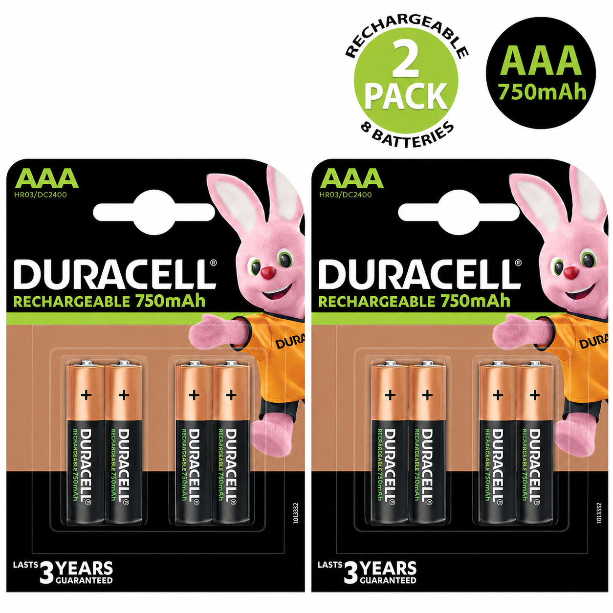 Duracell AAA 750mAh Rechargeable Battery HR03 NiMH 1.2V