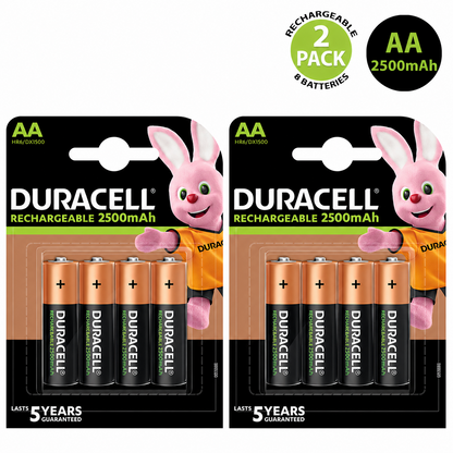 Duracell AA 2500mAh Rechargeable Battery HR6 NiMH 1.2V