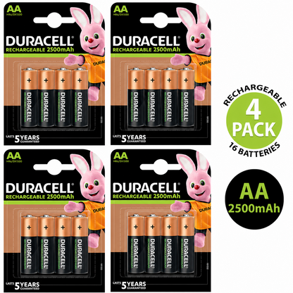 Duracell AA 2500mAh Rechargeable Battery HR6 NiMH 1.2V