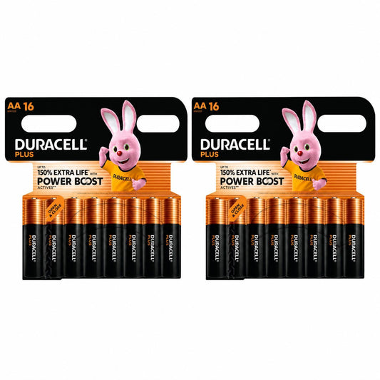 Duracell AA Alkaline Battery LR6 1.5V – Pack of 32