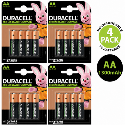 Duracell AA 1300mAh Rechargeable Battery HR6 NiMH 1.2V