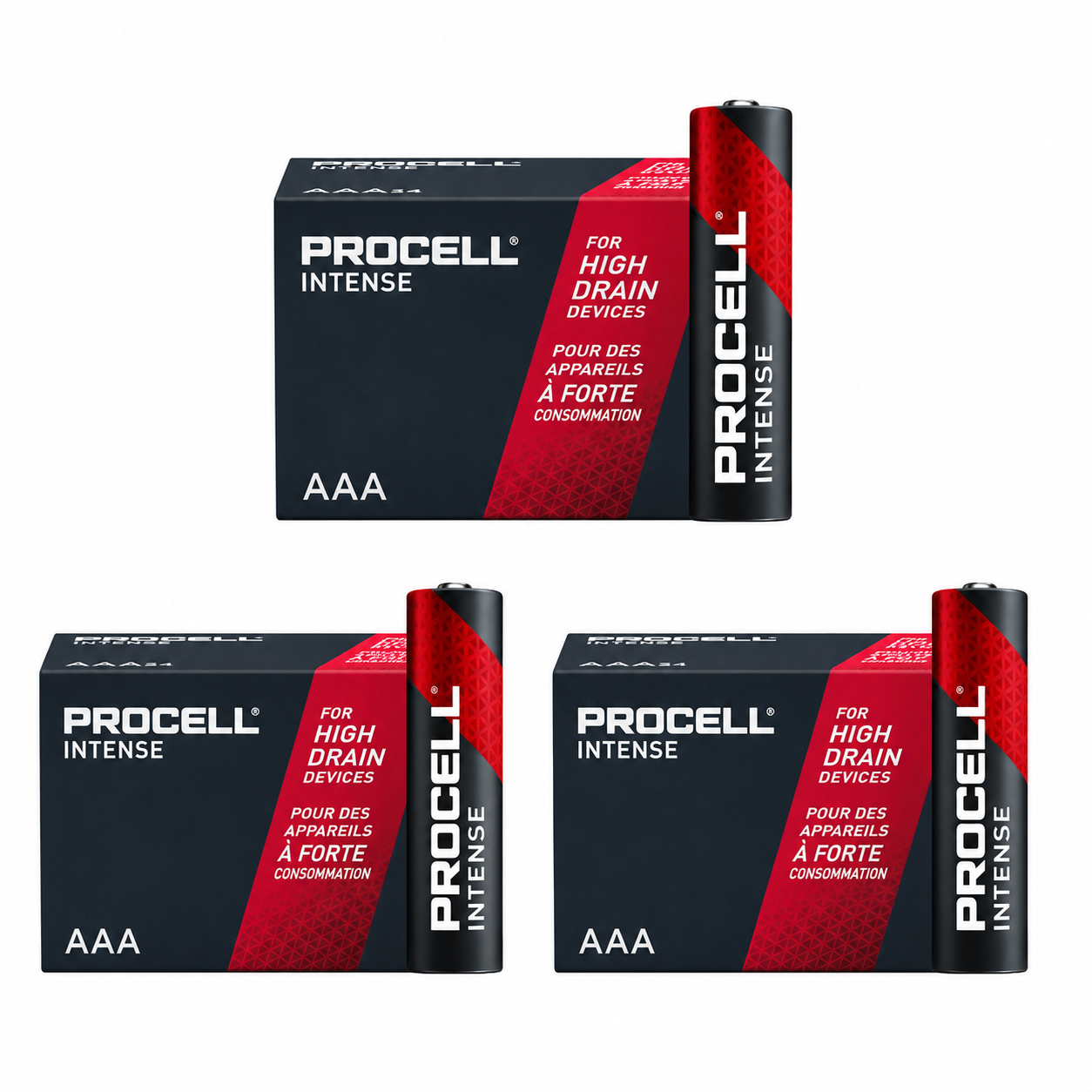 Duracell Procell Intense AAA 1.5V Alkaline LR03 Battery – Pack of 30