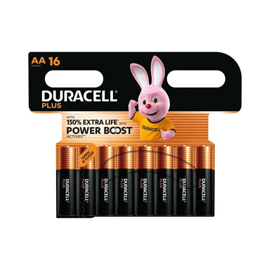 Duracell AA Alkaline Battery LR6 1.5V – Pack of 16