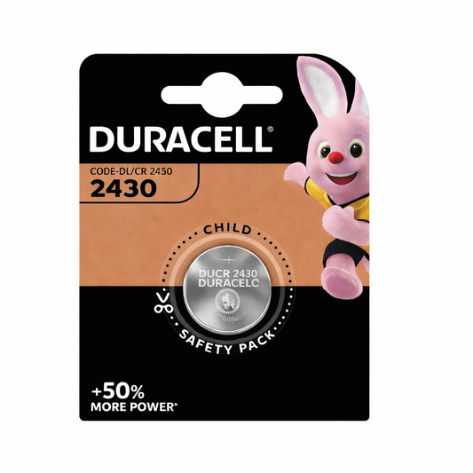 Duracell CR2430 3V Lithium Coin Cell Battery